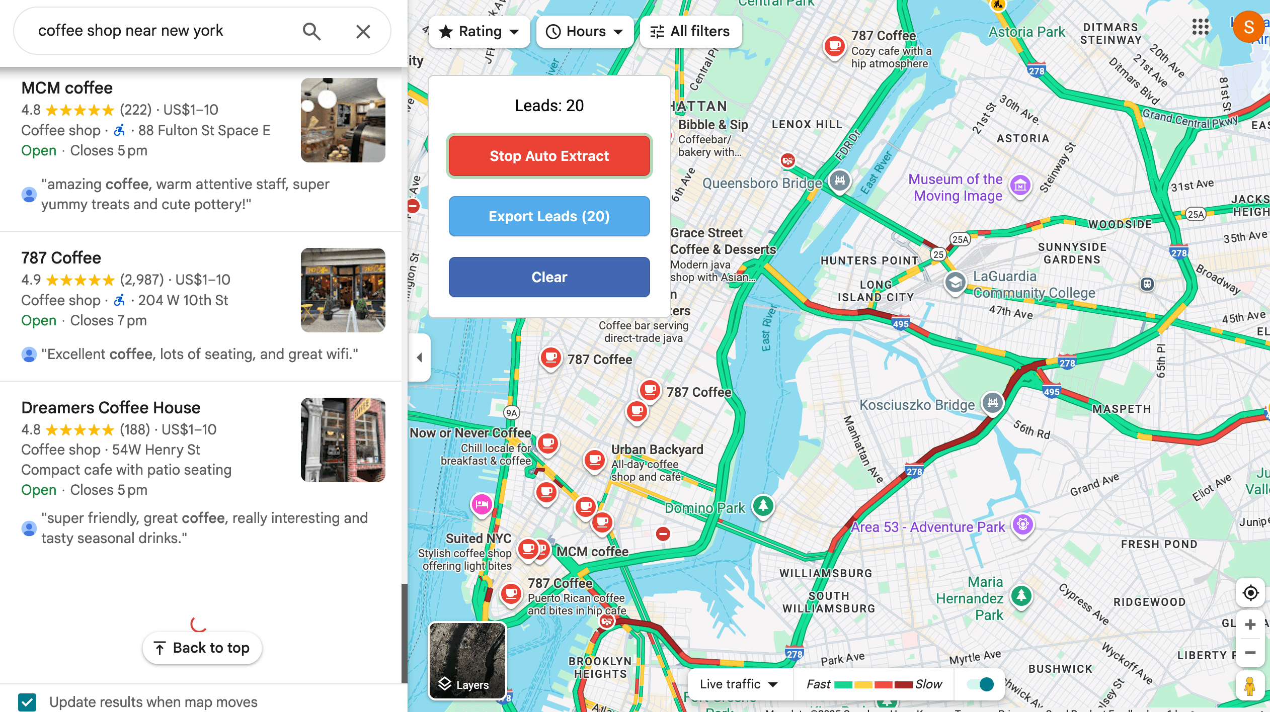 Automatic Pagination & Real-Time Collection