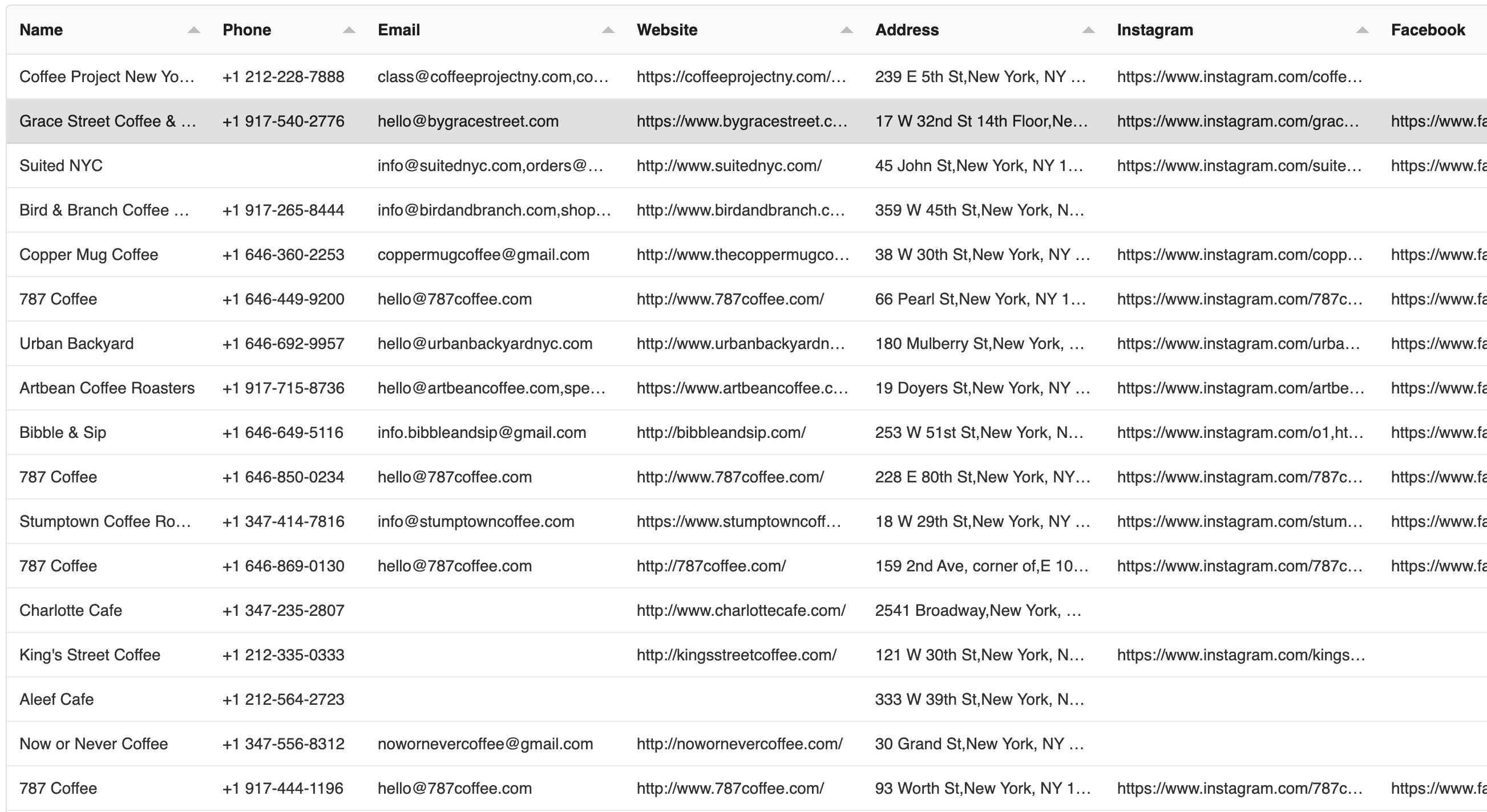 Instant Export to CSV/Excel